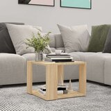  Stolić za kavu boja hrasta 40 x 40 x 30 cm konstruirano drvo Cijene