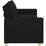 vidaXL Trosjed Kauč Crni 180 cm Tkanina | shoptok.hr