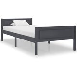  Okvir za krevet od masivne borovine sivi 100 x 200 cm | Eponuda.ba