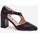 VINCEZA Leather Heels With Buckle | Shoptok.si