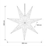 Brilagi LED Božićna dekoracija LED/2xAA 80 cm zvezda | Eponuda.com