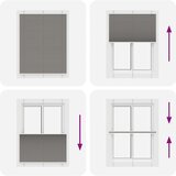 vidaXL Plisirana roleta antracit 105x100 cm širina tkanine 104,4 cm | shoptok.hr