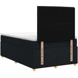  Boxspring krevet s madracem Crna 120 x 190 cm Tkanina - Crna 120 x 190 cm Dizajn linija | shoptok.hr