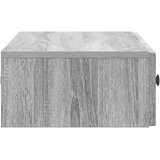 Stolna montirana na zid Siva sonoma 87,5 x 34,5 x 17 cm | shoptok.hr