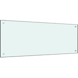  Kuhinjska zaštita od prskanja mliječna 100 x 40 cm kaljeno staklo | shoptok.hr