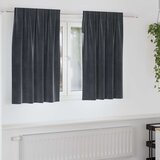  Zavjese za zamračivanje 2 pcs Tamno siva 140 x 140 cm Baršun | Eponuda.com
