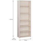 CARRYHOME REGAL 74,5/214,3/34,9 cm peščene barve | Shoptok.si
