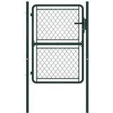 vidaXL Vrtna vrata iz jekla 100x150 cm zelena | Shoptok.si