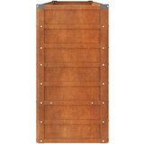 vidaXL Vrtna greda siva 240x40x77 cm vremensko odporno jeklo | Shoptok.si