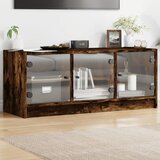 TV ormarić sa staklenim vratima boja hrasta 102x37x42 cm | shoptok.hr