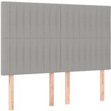  Box spring postelja z vzmetnico svetlo siva 140x200 cm blago, (20930202) | Shoptok.si