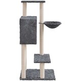 vidaXL Mačje drevo s praskalniki iz sisala temno sivo 108,5 cm | Shoptok.si