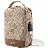 Guess GUHBHGCFSEW ORGANIZER TORBA GCUBE STRIPE BROWN ZA DOLGO UPORABO, (21833753) Cene