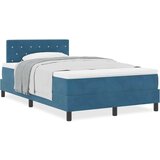 vidaXL Boxspring - Krevet s oprugama i madracem Tamno plava 120 x 200 cm tkanina | shoptok.hr