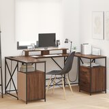vidaXL Stol s ladicama s pohranom 182 x 101 x 87.5 cm Konstruirano drvo | shoptok.hr