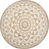 vidaXL tabure ročno izdelan bel 45x30 cm juta | Shoptok.si