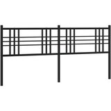 vidaXL Metalno uzglavlje crno 200 cm | shoptok.hr