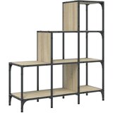  Regal za knjige boja hrasta 92 x 30 x 102 cm od drva i metala | shoptok.hr