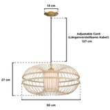 Westinghouse 61255 - Luster na sajli TULCEA 1xE27/60W/230V bambus | Eponuda.com