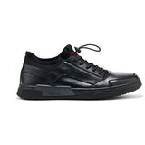 Shelvt Men's black lace-up sports shoes | shoptok.hr