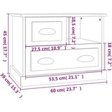  Nočna omarica betonsko siva 60x39x45 cm | Shoptok.si