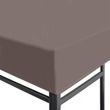 Gazebo Pokrov za gazebo s streho Taupe 300 x 300 cm Poliester in jeklo, (5000309459) | Shoptok.si