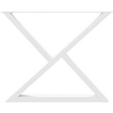  Noge jedilne mize 2 kosa Bela 90x(72-73,3) cm Jeklo | Shoptok.si