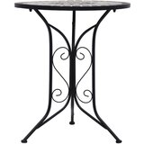 Bistro 3-dijelni mozaični bistro set s keramičkim pločicama sivi | shoptok.hr
