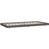  Posteljni okvir siv 90x200 cm trdna borovina, (20726425) | Shoptok.si