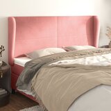  Uzglavlje s ušima ružičasto 203x23x118/128 cm baršunasto | Eponuda.com