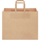  Papirnate vrećice 250 kom s ručkama smeđe 32x22x24 cm | shoptok.hr