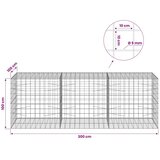  Gabion s žicom debljine 5 mm i mrežom 10x10 cm 300x100x100 cm - 100 cm 100 cm 300 cm | shoptok.hr