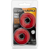 Blush stay hard donut rings oversized red Cene