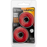 Blush stay hard donut rings oversized red