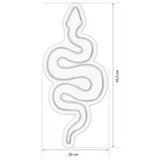 WALLXPERT dekorativna plastična led rasveta snake white | ePonuda.com