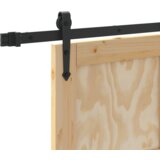 vidaXL Drsna vrata s kompletom opreme 'ORKDAL'iz masivnega lesa | Shoptok.si