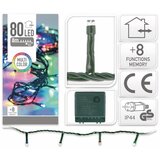  Novoletne lučke veriga 80 LED RGB 8m - 8 funkcij AKCIJA Cene