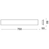Ideal Lux led zidna svetiljka zig zag LED/30W/230V, 75 cm, cri 90, crna | Eponuda.com