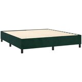 box spring s madracem LED tamnozeleni 180x200 cm baršun | shoptok.hr