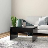  Stolić za kavu crni 68 x 50 x 38 cm od konstruiranog drva | shoptok.hr