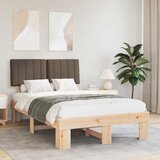  Krevetni okvir s tapiciranim uzglavljem Sivo-smeđa 120 x 190 cm | shoptok.hr