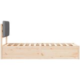  Krevetni okvir s tapiciranim uzglavljem Svijetlo siva Svjetlosiva 205.5 x 85.5 x 93 cm | Shoptok.si