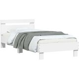  Okvir za krevet s uzglavljem bijeli 75x190 cm konstruirano drvo | shoptok.hr