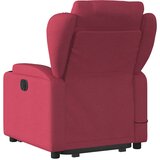  Električni masažni naslonjač na podizanje od tkanine boja vina | shoptok.hr