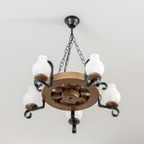  Brilagi - Luster na lancu ROATA 5xE14/40W/230V, prečnik 50 cm, buk/orah | Eponuda.com