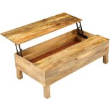 vidaXL Klubska mizica iz trdnega mangovega lesa 110x55x35 cm | Shoptok.si