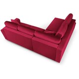 Cosmopolitan Design Crvena baršunasti sklopiva/s prostorom za odlaganje kutna garnitura (s lijevim kutom/u obliku slova L) Kyoto – | shoptok.hr