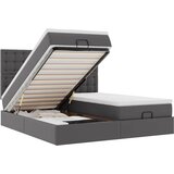  Otomanski krevet s madracima i LED sivi 160x200cm umjetna koža | shoptok.hr