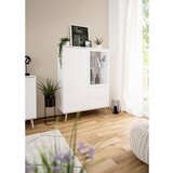 MID.YOU visoka komoda, bela, barve hrasta | Shoptok.si