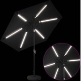  Suncobran za vrt s LED svjetlima i postoljem 270 x 270 cm | Eponuda.com